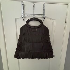 Kate Spade Black Fringe Bag